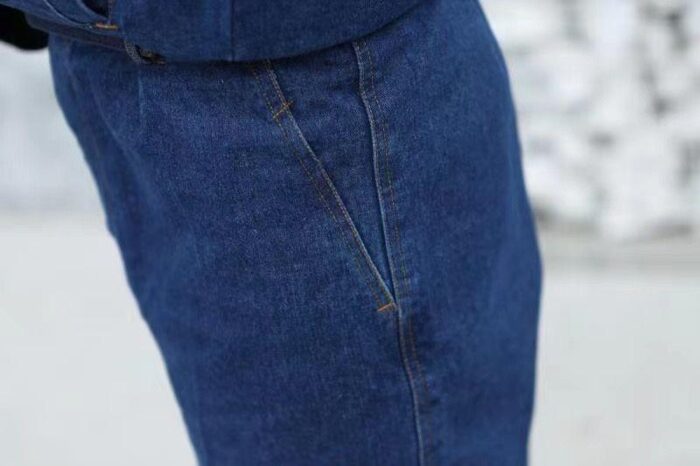 Spring and Autumn Multi-Pocket Jeans